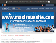 Tablet Screenshot of maxireussite.com